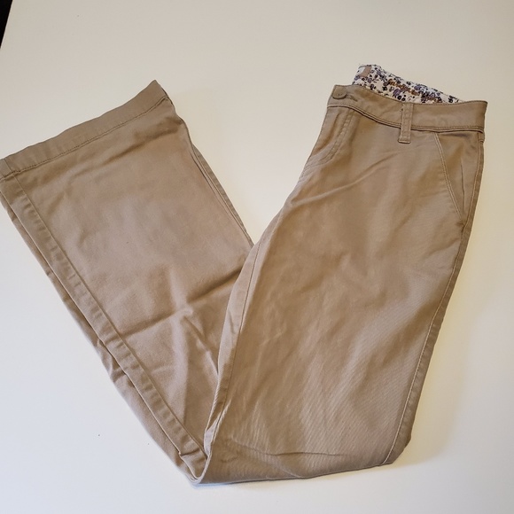 arizona bootcut khaki pants